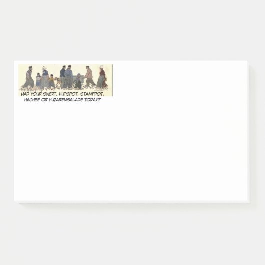 "Old Fashioned Dutch Gathering" Post-it® Notes (Voorkant)