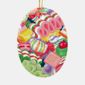 Old Fashioned-kerstSnoep Keramisch Ornament (Achterkant)