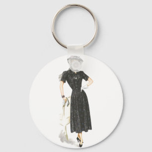 Old Fashioned Lady Sleutelhanger