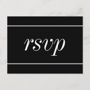 Old Fashioned RSVP Briefkaart