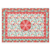 Old Fashioned Scandinavian Retro Snowflake Tafelkleed (Voorkant (Horizontaal))