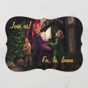 Old Fashioned Sing Along Party Kaart