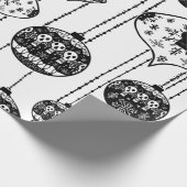 Old Fashioned Skull Wrapping Paper Print Cadeaupapier (Hoek)
