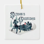 Old Fashioned Sleigh Ride Ornament (Voorkant)