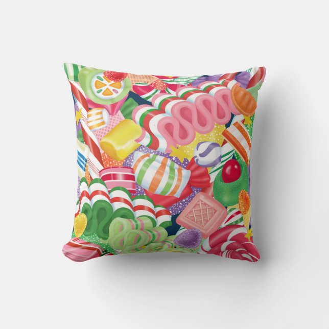Old Fashioned Snoep Pillow Kussen (Voorkant)