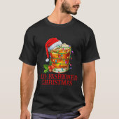 Old Fashioned Whiskey Christmas Funny Bourbon Tail T-shirt (Voorkant)