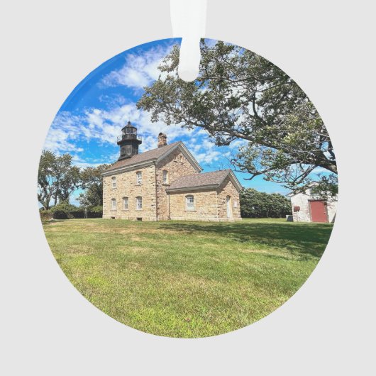 Old Field Point Lighthouse, New York Orament (dos)
