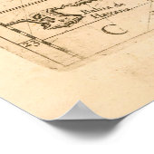 Old Florida and Bahamas Map (1680) Poster (Hoek)