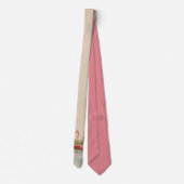 Old Florida flamingo necktie Stropdas (Achterkant)