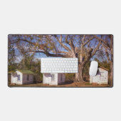 Old Florida Rustic Motel Cabins langs de weg Bureaumat (Keyboard & Muis)