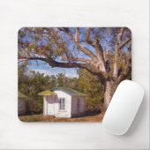 Old Florida Rustic Motel Cabins langs de weg Muismat (Met muis)