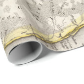 Old Florida & Tallahassee Map (1845) Sunsh Cadeaupapier (Rol Hoek)