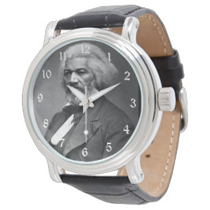 Old Fr3d3rick Bailey Douglas Afro-Amerikaanse held Horloge