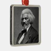 Old Fr3d3rick Bailey Douglas Afro-Amerikaanse held Metalen Ornament (Rechts)