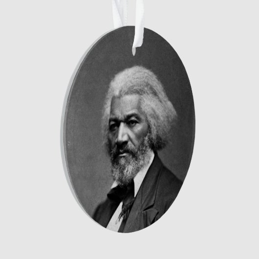 Old Fr3d3rick Bailey Douglas Afro-Amerikaanse held Ornament (voorkant)