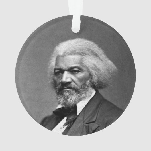 Old Fr3d3rick Bailey Douglas Afro-Amerikaanse held Ornament (achterkant)