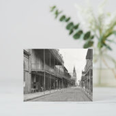 Old French Quarter Street Briefkaart (Staand voorkant)
