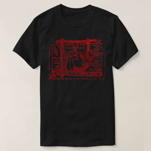- Old Frothingslosh Red Eye Pittsburgh Brewi T-shirt (Design voorkant)