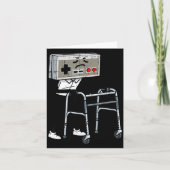 Old Gaming Controller Walker Funny Gamer Men Women Kaart (Voorkant)