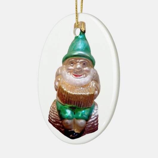 Old German Gnome Keramisch Ornament (Links)