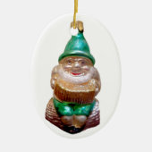 Old German Gnome Keramisch Ornament (Voorkant)