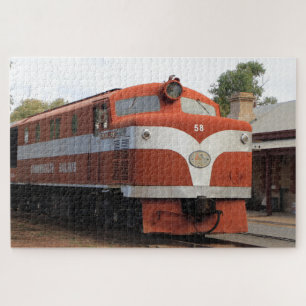 Old Ghan locomotief, Alice Springs, Australië Legpuzzel