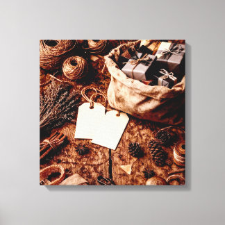 Old Gift Bag Canvas Afdruk