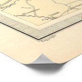 Old Glasgow Scotland Map (1912) Poster (Hoek)