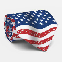 Old Glory American U.S.A. Flags Pattern Stropdas