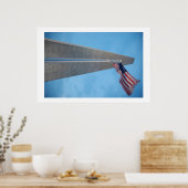 Old Glory and Washington Monument Poster (Keuken)