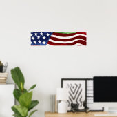 Old Glory Banner Poster (Thuiskantoor)