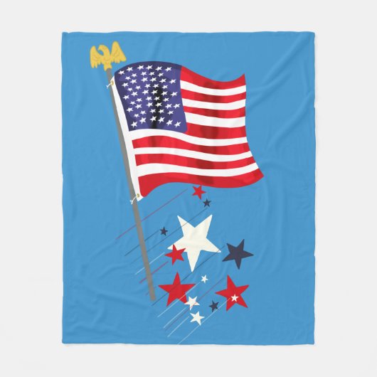 Old Glory Fleece Blanket (Voorkant)