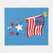 Old Glory Fleece Blanket (Voorkant (Horizontaal))