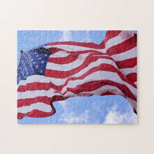 Old Glory in de Breeze - 11x14 - 252 pcs. Legpuzzel (Horizontaal)