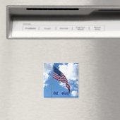 Old Glory Magnet Magneet (Insitu (Vaatwasser))