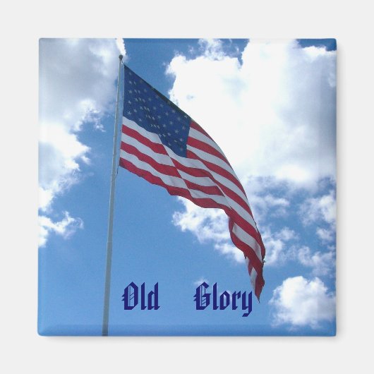 Old Glory Magnet Magneet (Voorkant)