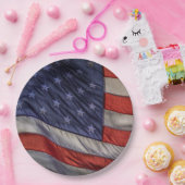 Old Glory Papieren Bordje (Feest)