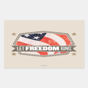 Old Glory Rechthoekige Sticker