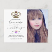 Old Gold Elegance Quinceañera Invitation (Devant)