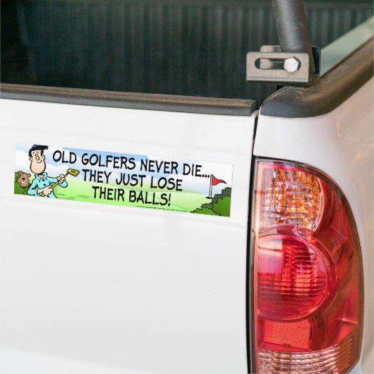 Old Golfer Bumpersticker (Op Truck)