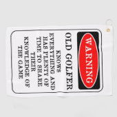Old Golfer Golf Towel Golfhanddoek (Horizontaal)