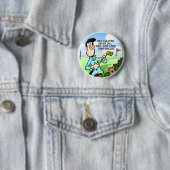 Old Golfer Ronde Button 5,7 Cm (In situ)