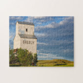 Old Grain Elevator in Virgelle, Montana, Verenigde Legpuzzel (Horizontaal)