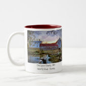 "Old Green Family Mill" Tweekleurige Koffiemok (Links)