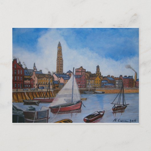 Old Greenock Harbour Briefkaart (Voorkant)