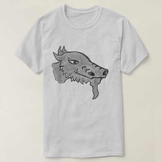 Old Grey Dragon T-shirt (Design voorkant)