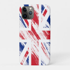 Old  Grunge United Kingdom Flag Union Jack iPhone 11 Pro Hoesje