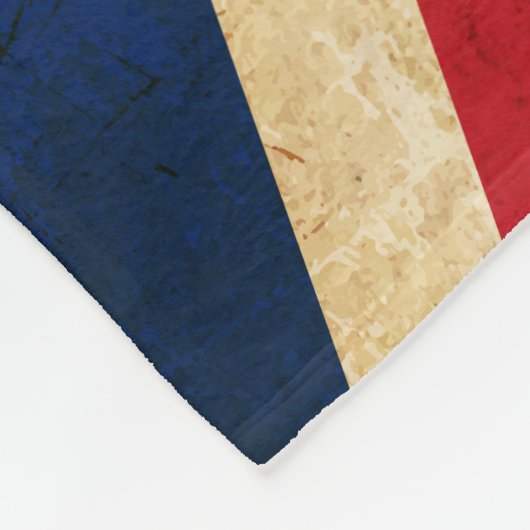 Old Grunge United Kingdom Flag Union Jack Fleece Deken (Hoek)