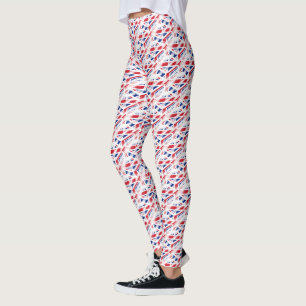 Old  Grunge United Kingdom Flag Union Jack Leggings