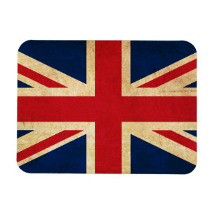 Old Grunge United Kingdom Flag Union Jack Magneet
